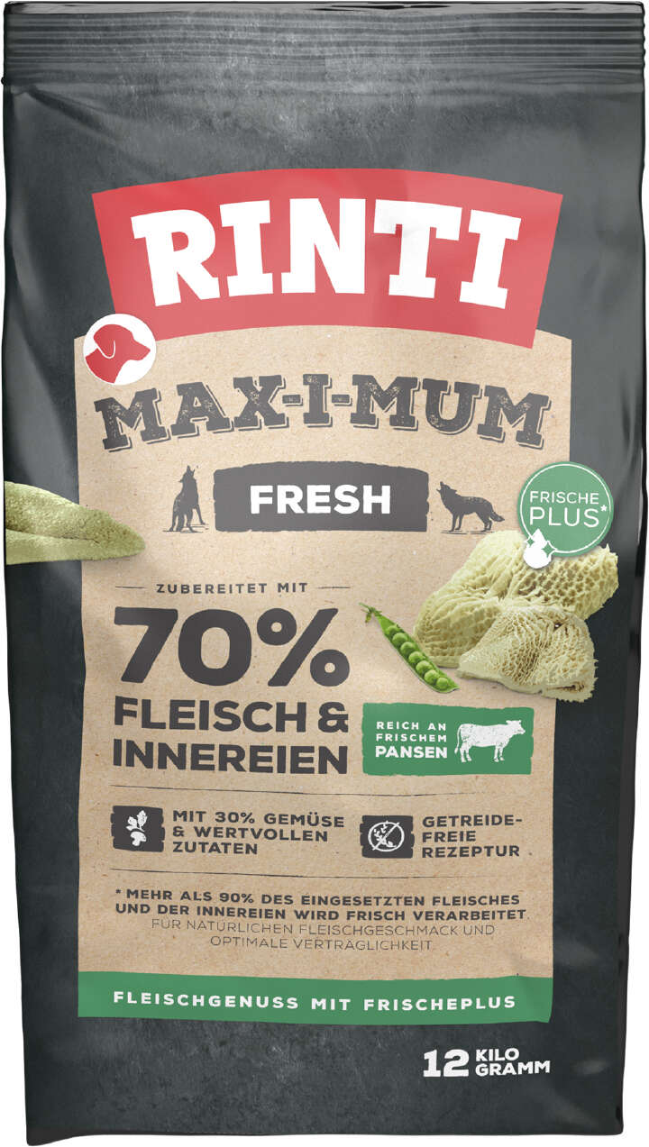 RINTI Hunde-Trockenfutter MAX-I-MUM Pansen